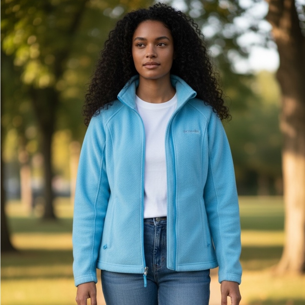 Columbia Sky Blue Fleece Jacket